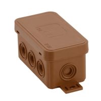 Puszka n/t V8 80x45x41mm IP54 8-wl. Klik z osłab. brązowa elastyczna | 038-02 Viplast