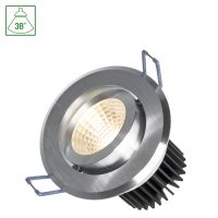 Oprawa FIALE II 6W COB 38st 230V CW oczko LED pierścień szczotkowane aluminium | SLI021030CW Wojnarowscy