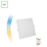 Oprawa ALGINE downlight 12W 1150LM 230V 120ST IP20 IK06 162X162X35mm biały kwadrat CCT+DIM WI-FI Spe | SLI038019CCT Wojnarowscy