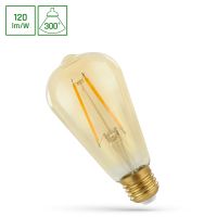 Lampa LED COG ST64 2W 240lm WW 2400K E27 230V RETROSHINE przeźroczysta ciepła biała | WOJ+14079 Wojnarowscy