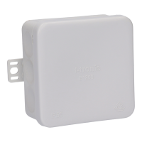 Puszka odgałęźna naścienna IP55 80x80x37mm E1200, szara | E1200 Spamel