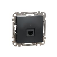 Gniazdo komputerowe RJ45 kat. 5e UTP, czarny antracyt, Sedna Design & Elements | SDD114451 Schneider Electric