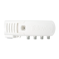 Wzmacniacz domowy 1 wej/ 2 wyjścia+ TV LTE 700 | 552220 Televes