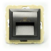 Gniazdo podwójne USB 2,4A, grafit, LOGUS 90 | 90384KWIS Efapel