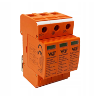 Ogranicznik przepięć do fotowoltaiki klasy C 3P (T2-DC) seria P 1200V | 491-32 Viplast