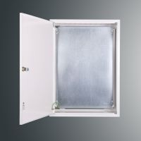 Rozdzielnica n/t z płytą montaż. RZ 8NN z płytą 577x423x220; IP30; RAL 9003 | RZ 8NN z płytą Kubiak