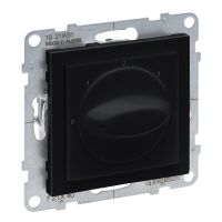 Łącznik sterowania wentylacją AC 23 A 2,5 kW AC 21 A 20 A zaciski śrubowe, czarny, Suno | 721440 Legrand