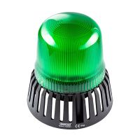 Wielofunkcyjna lampa zielona fi 120 z buzerem, 12-24V AC/DC | T0-IT120G024Z Promet