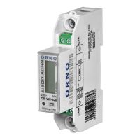 Licznik energii elektrycznej 1-fazowy, dwukierunkowy, wielotaryfowy, 100A, port RS-485, MID, 1 moduł | OR-WE-526 Orno