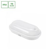 Oprawa kanałowa z czujnikiem ruchu TECHNIC 20W 2300lm NW 4000K IP54 IK07 PIR 230V 120st biała owalna | SLI041046NW_PW Wojnarowscy