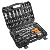 Zestaw kluczy 108 elementów 1/2", 1/4" | 10-212 TOPEX