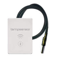 Czujnik temp -55 - 125 st. C, z roczną historią i wykresem, n/t, sterow. smartfonem Wi-Fi Simon 55 | ECT1W Kontakt Simon