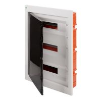 Rozdzielnica PE+N 3x18 p/t IP40 biały/dymny AREO | 3662-01 Elektro-Plast Nasielsk