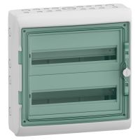 Rozdzielnica modułowa natynkowa 2x18 IP65 MRV-2-18-NT-T drzwi transparentne, Mureva (dawna Kaedra) | 13434 Schneider Electric