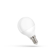 Lampa LED 4W 340lm CW 6000K E14 kulka matowa zimna biała | WOJ+13031_4W Wojnarowscy