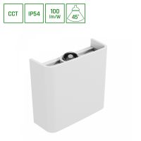 Oprawa na elewację LUNARIX 1 2W CCT 3000/4000/6000K 230V IP54 RA90 110x100x40mm biała góra/dół | SLIP007016 Wojnarowscy