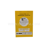 Oznaczniki samoprzylepne ZS D20/UZ, białe | E04ZP-02030404300 Ergom