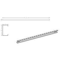 Płatew NOWY TYP C100x50x12x1,5-2200 UWAGA !!! Nie łączyć z łącznikiem P142L03  | P156C22 EL-SUN
