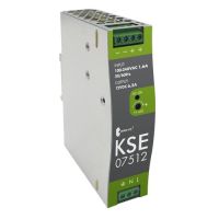 Zasilacz impulsowy KSE 07512M 230/ 12VDC 6,3A 75,6W na szynę DIN, Uzas: 96-264VAC, Ta70 | 17000-1545 Breve-Tufvassons
