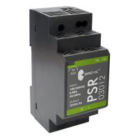 Zasilacz impulsowy PSR 03012 230/ 12VDC 2A 24W na szynę DIN, Uzas: 85-264VAC, Ta70 | 17000-1556 Breve-Tufvassons