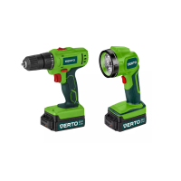 Wiertarko-wkrętarka akumulatorowa 2 x 20V, Li-Ion/1.5Ah, walizka + Latarka | WEG-50G293 Produkty Marketingowe