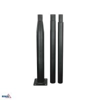 Słup oświetleniowy składany 3 metrowy 160X160mm FI60mm czarny | C84-SSO-S3M-160-060-BL Bemko