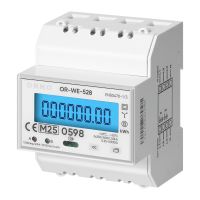 Licznik energii elektrycznej 3-fazowy, 100A, MID, 4 moduły, DIN TH-35mm | OR-WE-528 Orno