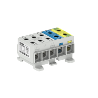 Zacisk uniwersalny,złączkaOTL50-5x szary-niebieski-żółto-zielony5x1xAl/Cu 1,5-50mm2 1000VAC/1500VDC | MAA5050A10 Morek