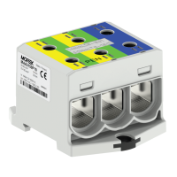 Zacisk uniwersalny, złączka OTL-PEN 150-3 żół.ziel.x2/nieb. 3xAl/Cu 25-150mm² 1000VAC/1500VDC | MAA3150P10 Morek