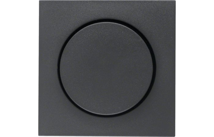 Płytka czołowa z pokrętłem regulacyjnym do ściemniacza obrotowego, antracyt mat, B.x | 11371606 Hager
