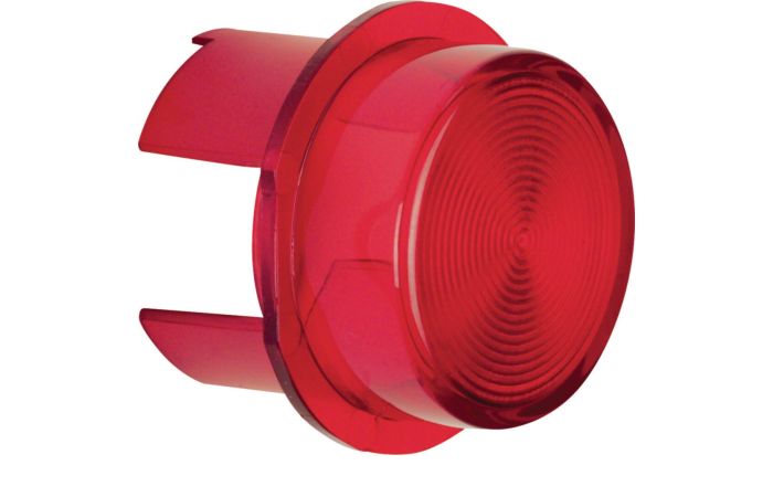 Klosz do sygnalizatora świetlnego E10, czerwony przezroczysty | 1281 Hager