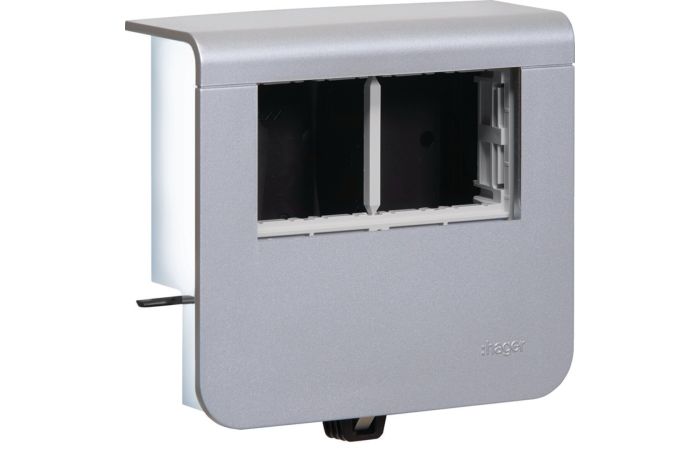 Pusty nośnik urządzeń 20x55, 45x45, alu Tehalit.SL | SL20055903D1 Hager