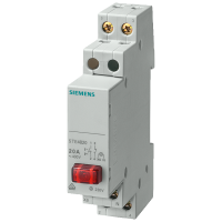 Łącznik przyciskowy, 1 NO/1 NC 20A, 1 przycisk czerwony, LED 230V | 5TE4820 Siemens