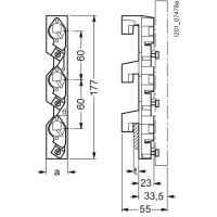 Podstawa bezpiecznikowa D02, 3-bieg., 63 A, Un AC: 400 V, Un DC: 250 V, NEOZED | 5SG6202 Siemens