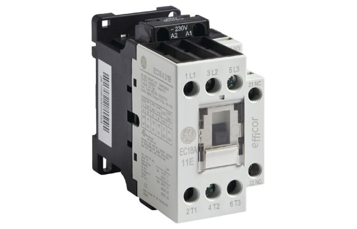 Stycznik mocy 3-bieg 18A, styki pomocnicze 1NO 1NC, cewka 230V 50/60Hz, EC18A311B230, EFFICOR | 267036 ABB