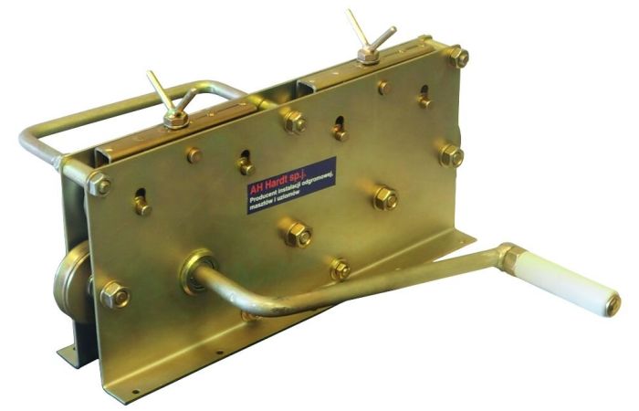 Prościarka 9-cio rolkowa z napędem ręcznym do drutu Fi 6-10mm i bednakri 20x3-30x4mm, 12kg | AH24021 AH Hardt