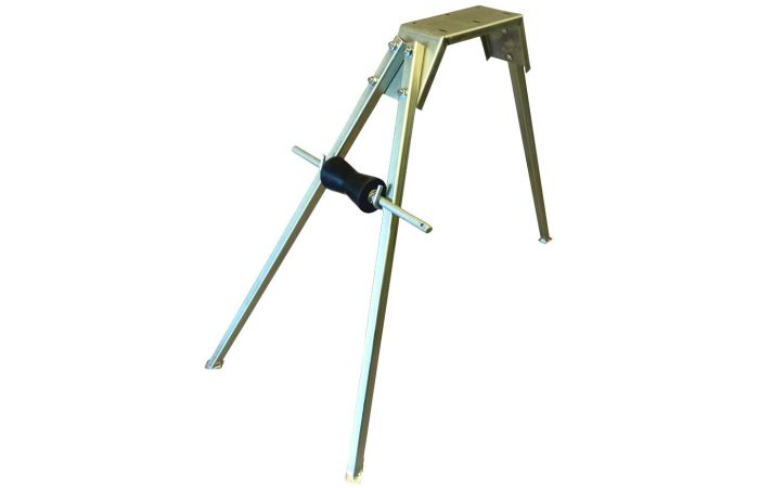 Podstawa do prościarki trójnożna z rolką (składana), ocynk, 11 kg | AH24091 AH Hardt