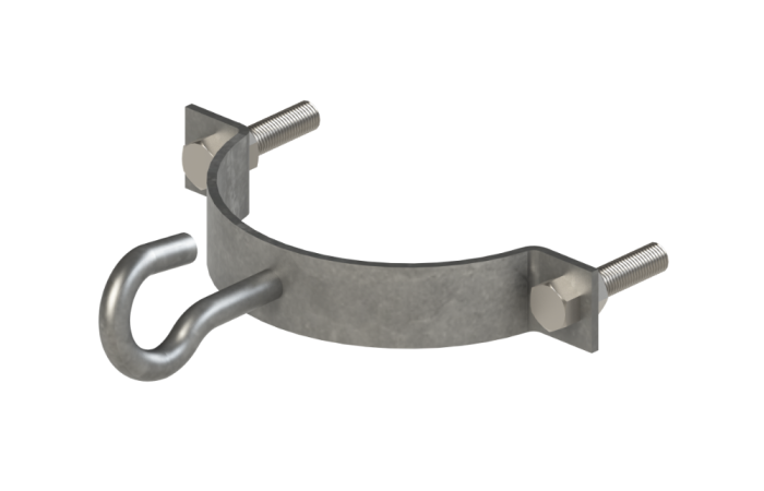 Uchwyt słupa wirowego z hakiem M16 Fi-155-190mm S504 | S504 ALPAR