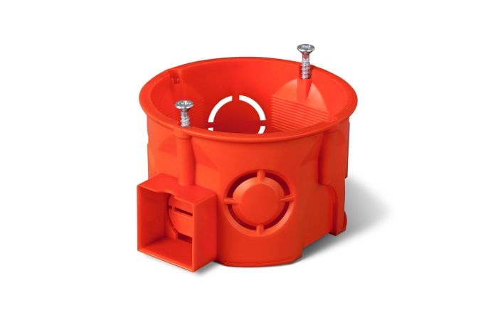 Puszka p/t PK-60F PRO łączeniowa płytka z wkrętami IP20, ceglasta | 0284-01 Elektro-Plast Nasielsk