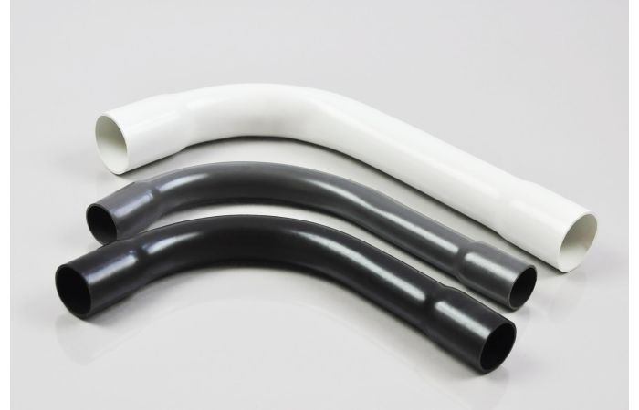 Kolanko dwukielichowe sztywne ZK 47 białe (opak 10szt) | 09.19 Elektroplast Stróża