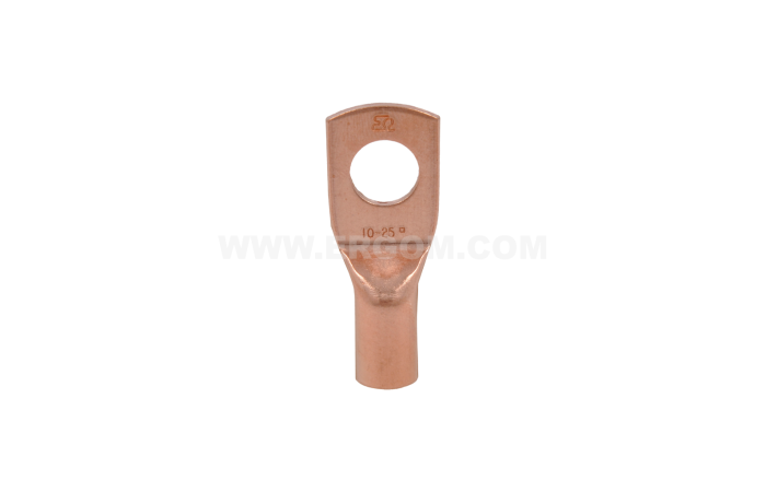 Końcówka oczkowa rurowa KM 25/10 przekrój: 25mm2, otwór pod śrubę M10 /100 | E11KM-01010103600 Ergom