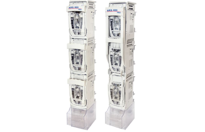 Rozłącznik bezpiecznikowy listwowy 400A, zaciski typu V, V-obejma 240mm2, ARS 400-6-V pro | 63-001971-011 Apator