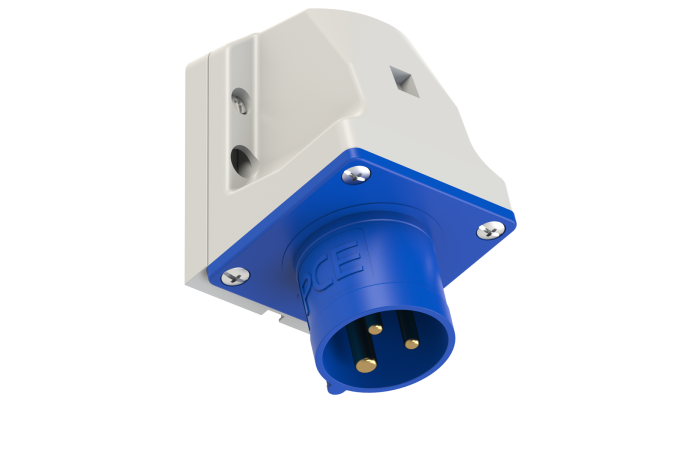 Wtyczka odbiornikowa 16A 2P+Z 230V 50/60Hz 6h IP44 niebieskie | 513-6 PCE