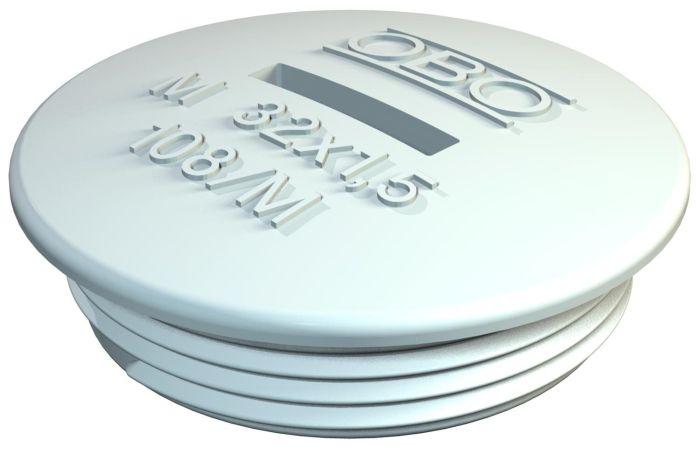 Śruba zamykająca M16, PS, jasnoszary, 7035 108 M16 PS | 2033007 Obo Bettermann