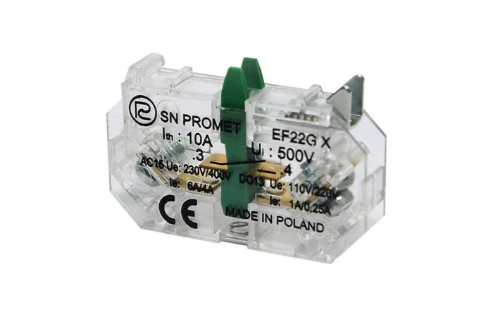 Człon łączeniowy EF22GX 1NO do przycisków sterowniczych serii NEF22 i NEK22M | W0-Ł EF22GX Promet