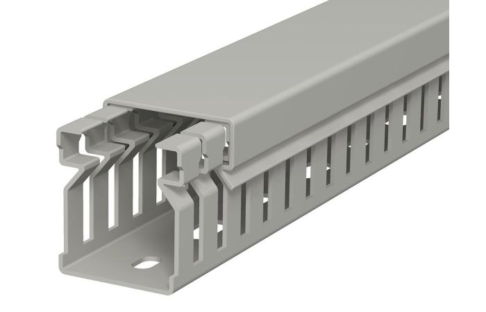 Kanał grzebieniowy 30x25, PVC, szary kamienny, 7030 LK4 30025 (2m) | 6178005 Obo Bettermann