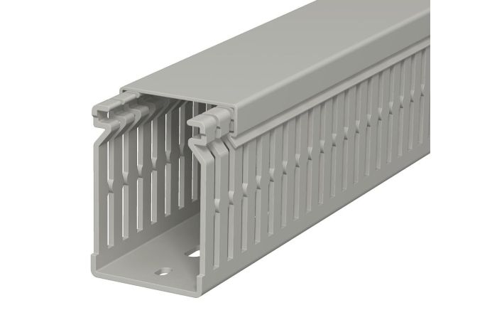 Kanał grzebieniowy 60x40, PVC, szary kamienny, 7030 LK4 N 60040 (2m) | 6178205 Obo Bettermann