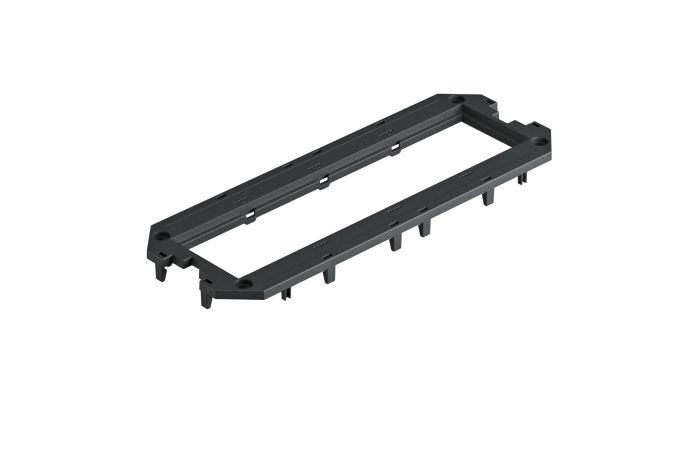 Ramka montażowa do UT4, 4 Modul45 208x76x4, PA, grafitowoczarny, 9011 UT4 P4 | 7408763 Obo Bettermann