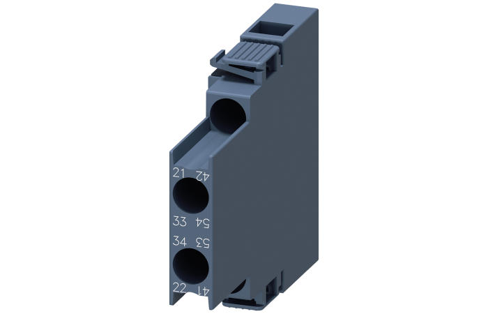 Blok styków pomocniczych 1NO+1NC, montaż boczny, wlk. S00, zaciski śrubowe | 3RH2911-1DA11 Siemens