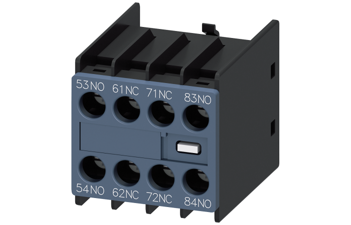 Blok styków pomocniczych 2NO i 2NC Montaż czołowy do styczników wlk. S00 Przyłącze śrubowe | 3RH2911-1GA22 Siemens